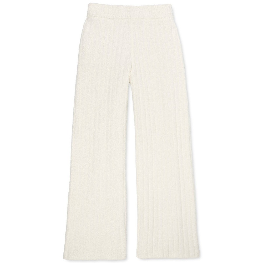 UGG Women Terri Pant Ribbed Cream Medium Wide Leg Lounge Pajama Pants Cozy NWT